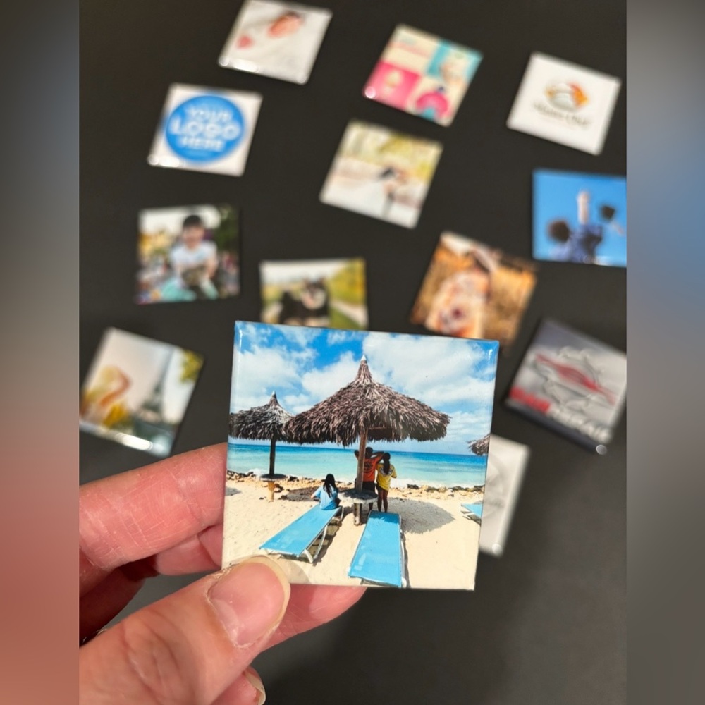 Custom Photo Magnets 2"x2" Square Personalized Gifts Fridge Decor